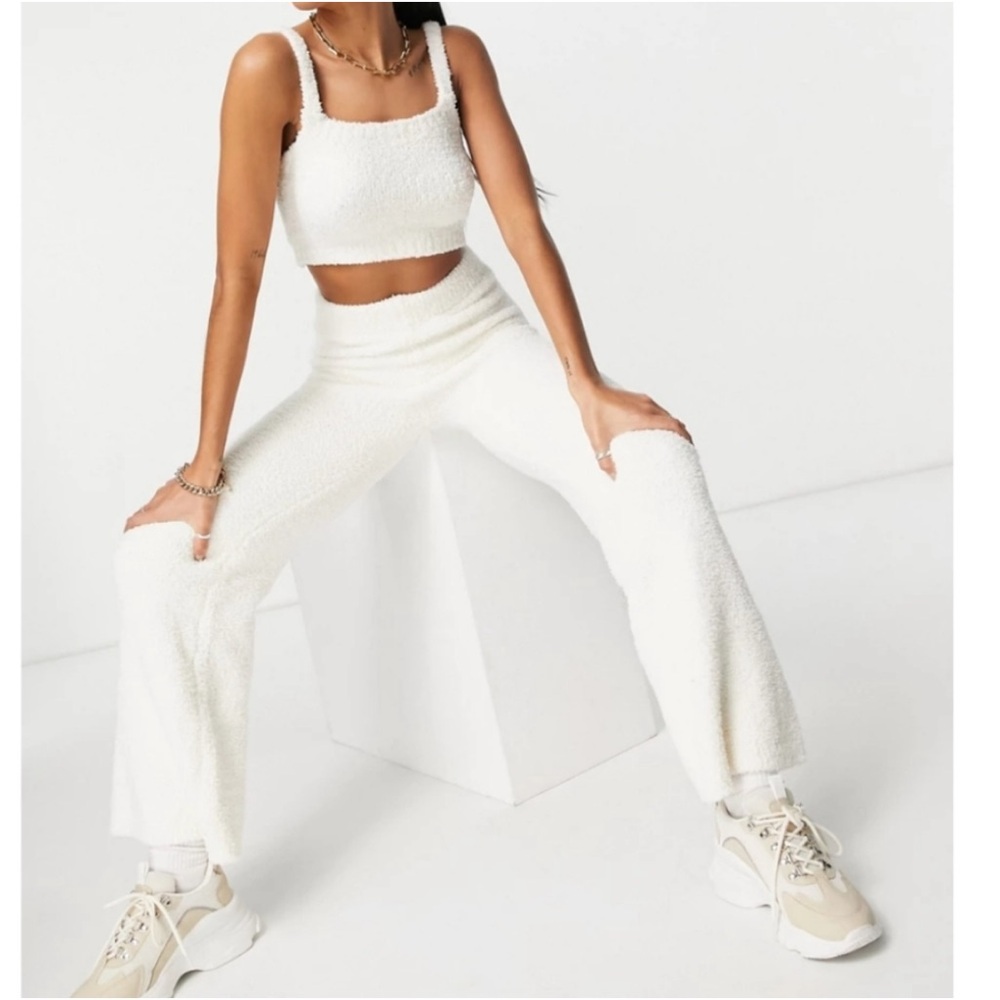 Missguided white matching set, bridal, size 6